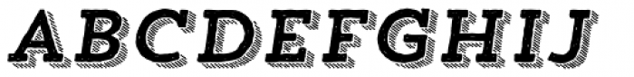 Trend HM Slab Four Italic Font LOWERCASE