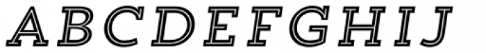 Trend Slab Five Italic Font LOWERCASE
