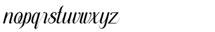 Trendsetter Prestige Script Font LOWERCASE