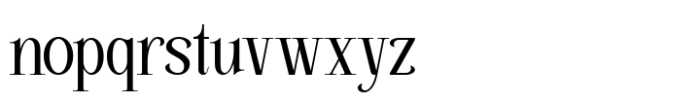 Trendsetter Prestige Serif Font LOWERCASE