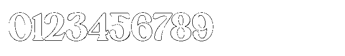 Trendy Luxe Outline Font OTHER CHARS