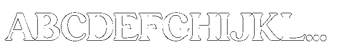 Trendy Luxe Outline Font UPPERCASE