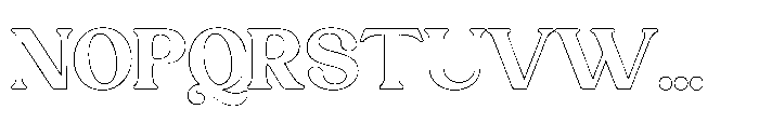 Trendy Luxe Outline Font UPPERCASE