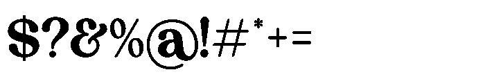 Trendy Luxe Regular Font OTHER CHARS
