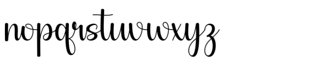Trendy Mondy Font LOWERCASE