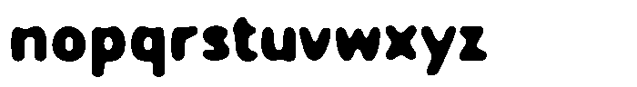 Trescho Blur Regular Font LOWERCASE