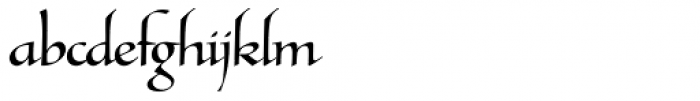 Tresillian Script Light Font LOWERCASE