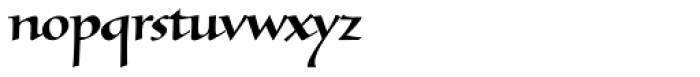Tresillian Script Medium Font LOWERCASE
