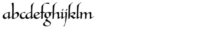 Tresillian Script Std Light Font LOWERCASE