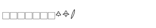 Trevoire Joaquin Ornament Font OTHER CHARS