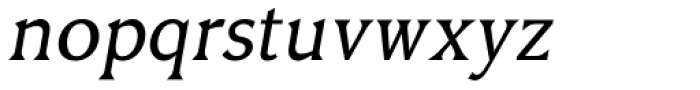 Triangle Light Italic Font LOWERCASE