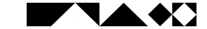 Triangles Regular Font OTHER CHARS