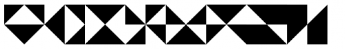 Triangles Regular Font LOWERCASE