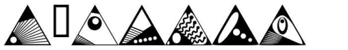 Triangles Font OTHER CHARS