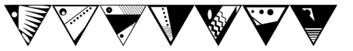 Triangles Font LOWERCASE