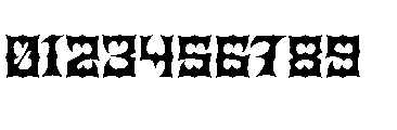 Tribal Combat Font OTHER CHARS