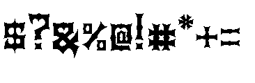 Tribal Combat Font OTHER CHARS