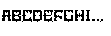 Tribal Combat Font UPPERCASE