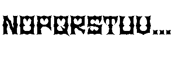Tribal Combat Font UPPERCASE