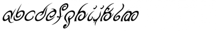 Tribal King Italic Font LOWERCASE