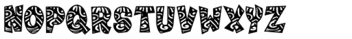 Tribal Maori Font UPPERCASE