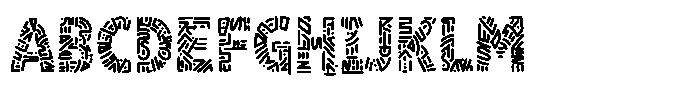 Tribalelazo Font UPPERCASE