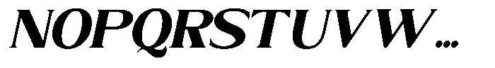 Trickstar Black Italic Font UPPERCASE