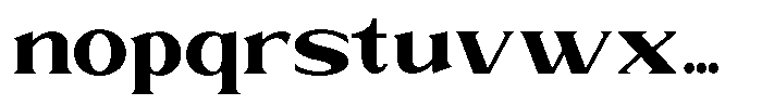 Trickstar Black Font LOWERCASE