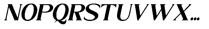 Trickstar Bold Italic Font UPPERCASE