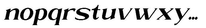 Trickstar Bold Italic Font LOWERCASE