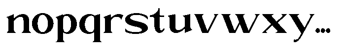 Trickstar Bold Font LOWERCASE