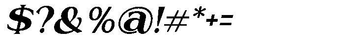 Trickstar Extra Bold Italic Font OTHER CHARS
