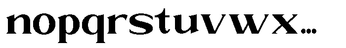 Trickstar Extra Bold Font LOWERCASE