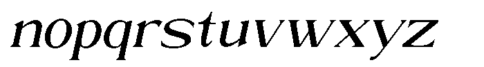 Trickstar Italic Font LOWERCASE