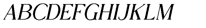 Trickstar Light Italic Font UPPERCASE
