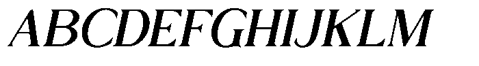 Trickstar Medium Italic Font UPPERCASE