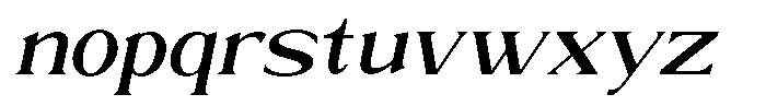 Trickstar Medium Italic Font LOWERCASE