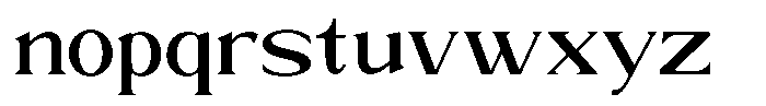 Trickstar Medium Font LOWERCASE