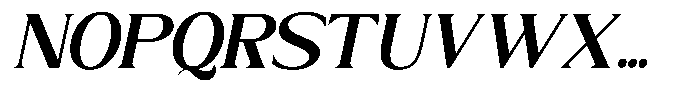 Trickstar Semi Bold Italic Font UPPERCASE