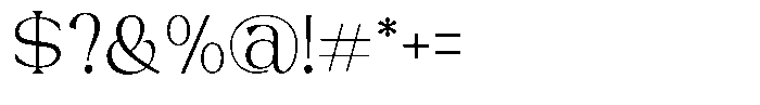 Trickstar Thin Font OTHER CHARS