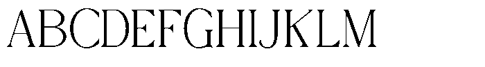 Trickstar Thin Font UPPERCASE