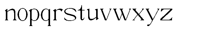 Trickstar Thin Font LOWERCASE