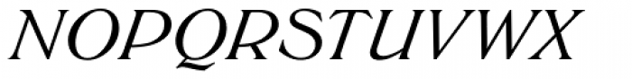 Trieste EF Medium Italic Font UPPERCASE
