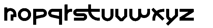 Trifullnt Font LOWERCASE