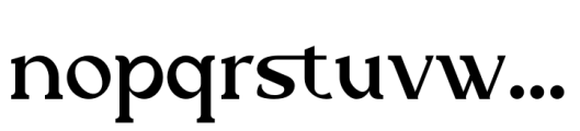 Trige Regular Font LOWERCASE