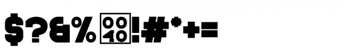 Trigger Bold Font OTHER CHARS