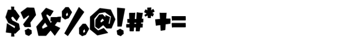 Trigger Graffiti Regular Font OTHER CHARS