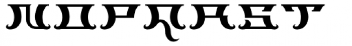 Trillium Regular Font UPPERCASE