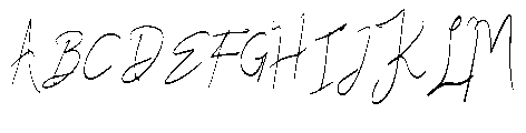 Trimeira Signature Font UPPERCASE