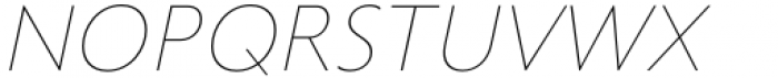 Trinidad Neue Thin Oblique Font UPPERCASE